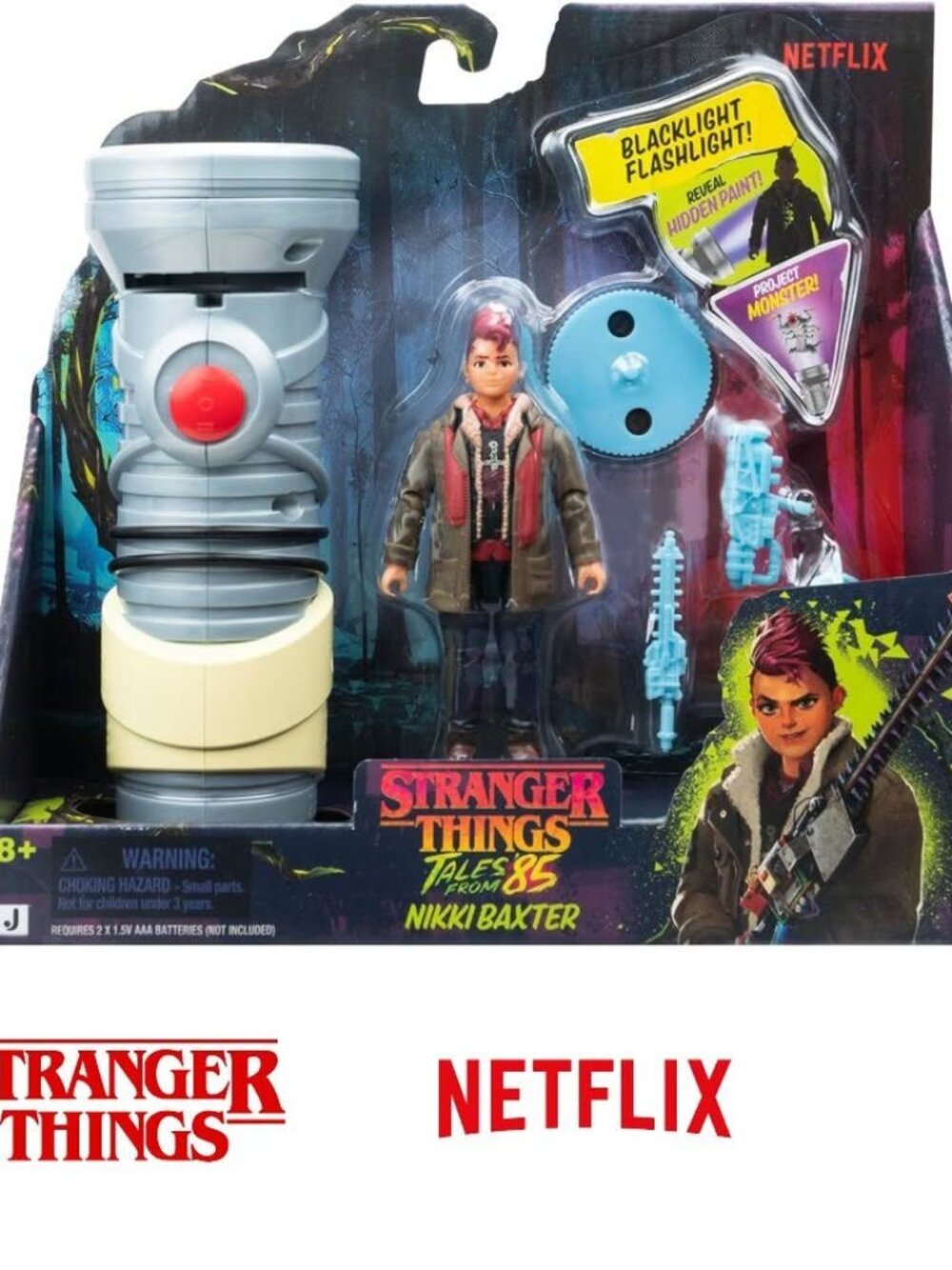 NETFLIX STRANGER THINGS NIKKI BAXTER FLASHLIGHT ACTION FIGURE SET